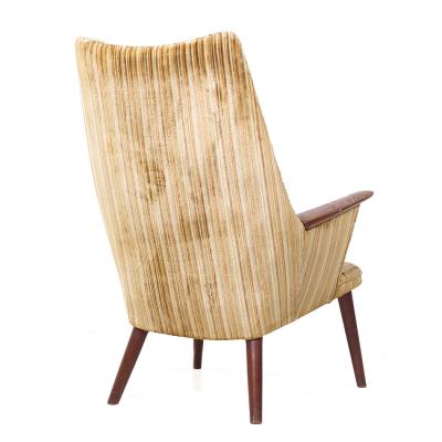 Hans Wegner Hans Wegner for AP Stolen AP 28 Mid Century Danish Oak Mama Bear Lounge Chair