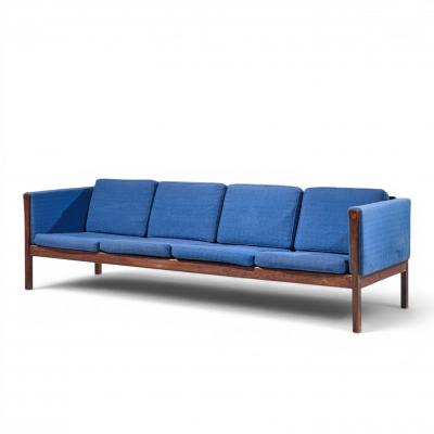 Hans Wegner Hans Wegner for AP Stolen AP62 Mid Century Rosewood 4 Seater Sofa