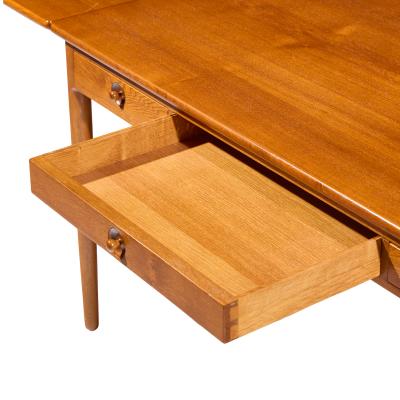 Hans Wegner Hans Wegner for Andreas Tuck AT 305 Mid Century Danish Teak Drop Side Desk