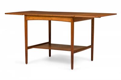 Hans Wegner Hans Wegner for Andreas Tuck Danish Mid Century Wooden Drop Leaf End Side Tabl