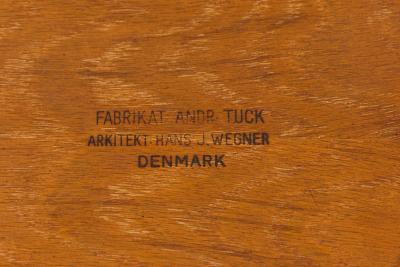 Hans Wegner Hans Wegner for Andreas Tuck Danish Mid Century Wooden Drop Leaf End Side Tabl