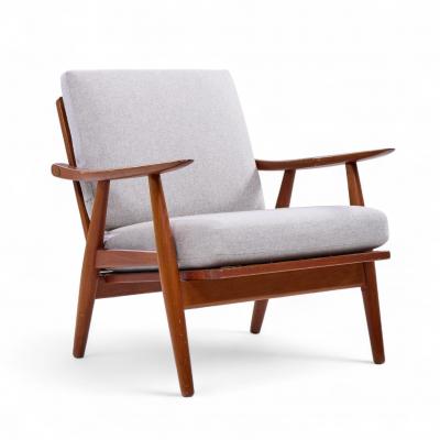 Hans Wegner Hans Wegner for Getama GE270 Mid Century Teak Lounge Chairs Pair