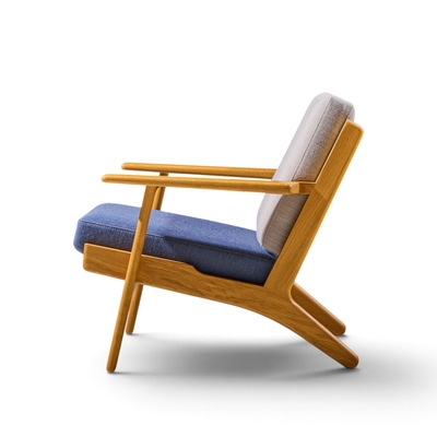 Hans Wegner Hans Wegner for Getama GE290 Mid Century Oak Lounge Chair