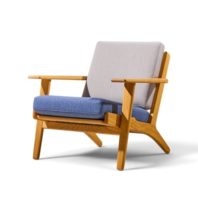 Hans Wegner Hans Wegner for Getama GE290 Mid Century Oak Lounge Chair