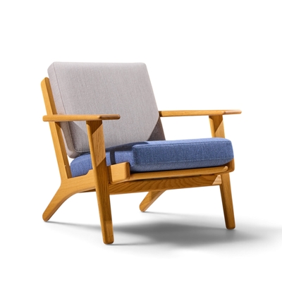 Hans Wegner Hans Wegner for Getama GE290 Mid Century Oak Lounge Chair