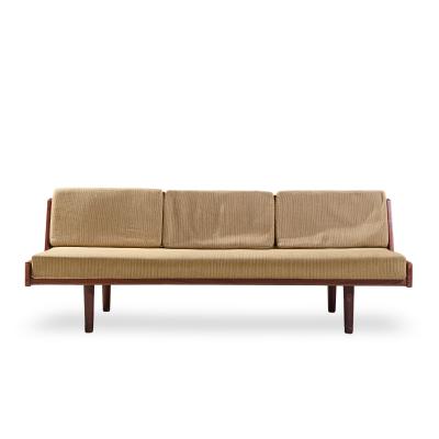 Hans Wegner Hans Wegner for Getama GE6 Mid Century Danish Teak and Cane Daybed Sofa