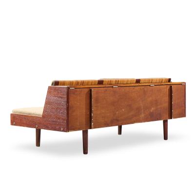 Hans Wegner Hans Wegner for Getama GE6 Mid Century Danish Teak and Cane Daybed Sofa