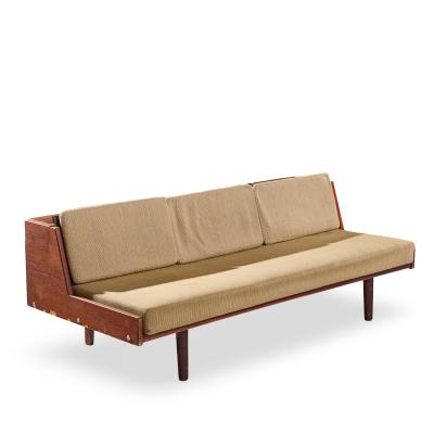 Hans Wegner Hans Wegner for Getama GE6 Mid Century Danish Teak and Cane Daybed Sofa