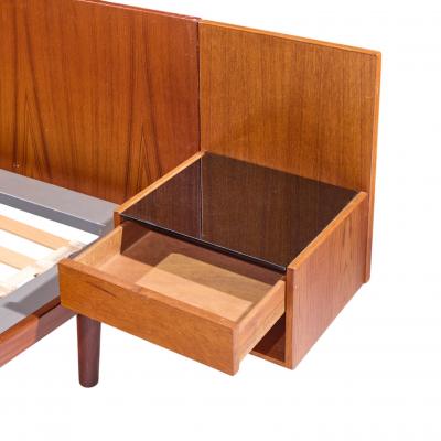 Hans Wegner Hans Wegner for Getama Mid Century Danish Teak King Platform Bed with Nightstand
