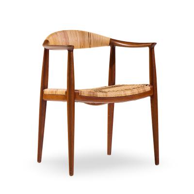 Hans Wegner Hans Wegner for Johannes Hansen JH 501 Cane and Teak Dining Chairs Set of 4