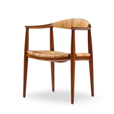 Hans Wegner Hans Wegner for Johannes Hansen JH 501 Cane and Teak Dining Chairs Set of 4