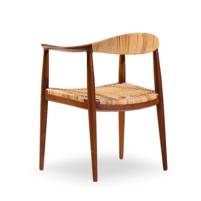 Hans Wegner Hans Wegner for Johannes Hansen JH 501 Cane and Teak Dining Chairs Set of 4