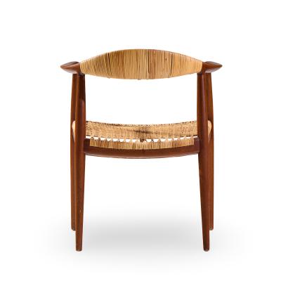 Hans Wegner Hans Wegner for Johannes Hansen JH 501 Cane and Teak Dining Chairs Set of 4