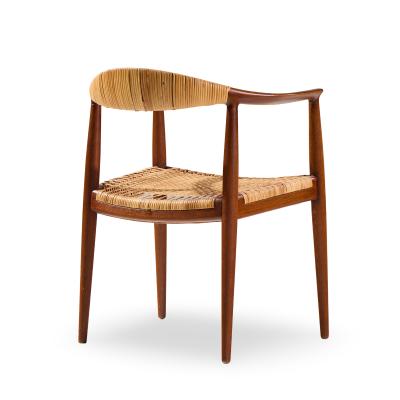 Hans Wegner Hans Wegner for Johannes Hansen JH 501 Cane and Teak Dining Chairs Set of 4