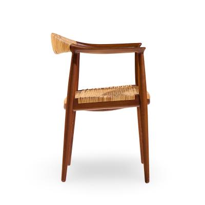 Hans Wegner Hans Wegner for Johannes Hansen JH 501 Cane and Teak Dining Chairs Set of 4