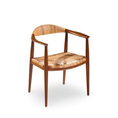 Hans Wegner Hans Wegner for Johannes Hansen JH 501 Cane and Teak Dining Chairs Set of 4