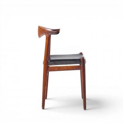 Hans Wegner Hans Wegner for Johannes Hansen Mid Century Cow Horn Dining Chairs Set of 8