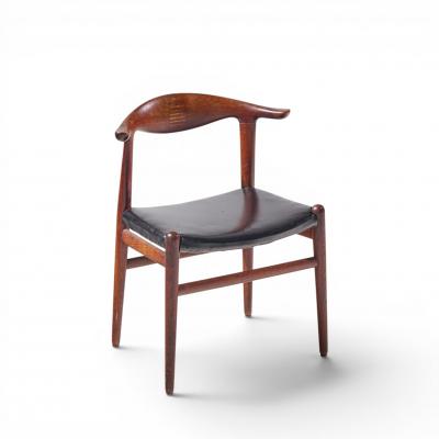 Hans Wegner Hans Wegner for Johannes Hansen Mid Century Cow Horn Dining Chairs Set of 8