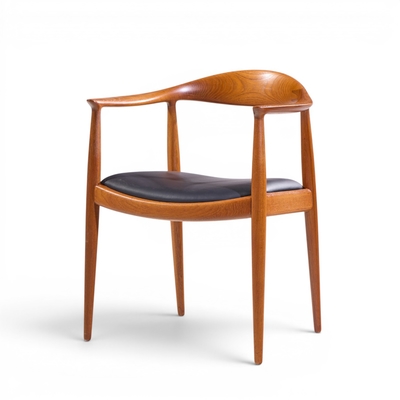 Hans Wegner Hans Wegner for Johannes Hansen Mid Century Danish Teak The Chair