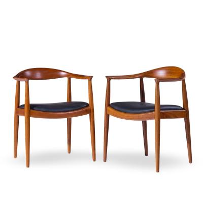 Hans Wegner Hans Wegner for Johannes Hansen Mid Century Danish Teak The Chair Pair