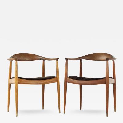 Hans Wegner Hans Wegner for Johannes Hansen Mid Century Teak The Chair Pair