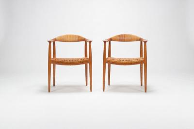 Hans Wegner Hans Wegner for Johannes Hansen The Chair Dining Chairs Set of Six in Oak 1960