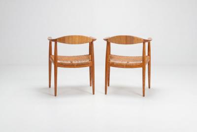 Hans Wegner Hans Wegner for Johannes Hansen The Chair Dining Chairs Set of Six in Oak 1960