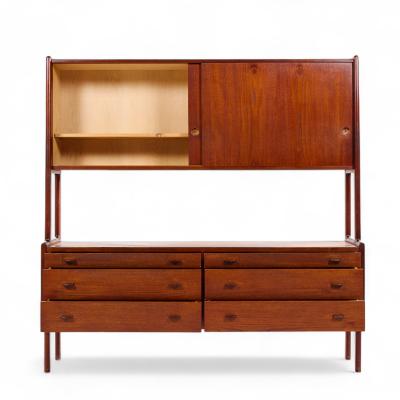 Hans Wegner Hans Wegner for Ry M bler Mid Century Danish Teak Credenza and Hutch