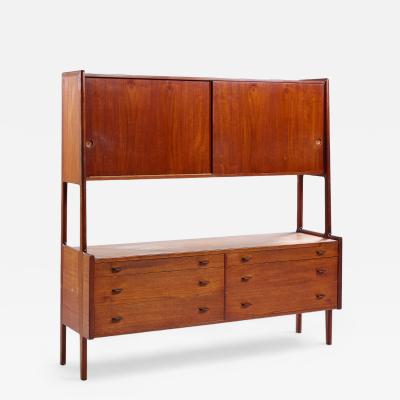 Hans Wegner Hans Wegner for Ry M bler Mid Century Danish Teak Credenza and Hutch