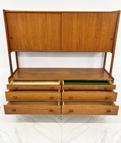 Hans Wegner Hans Wegner for Ry Mobler Credenza Wall Unit Teak 1958
