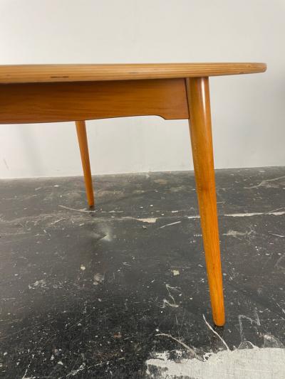 Hans Wegner Heart Dining Table and Chairs by Hans Wegner for Fritz Hansen in Beech and Teak