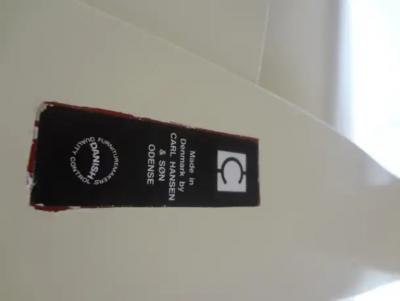 Hans Wegner Iconic 20th Century Hans Wegner Lacquer and Leather Shell Chair