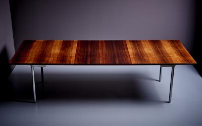 Hans Wegner Large Extendable Hans Wegner Dining Table in Rosewood Denmark