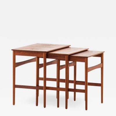 Hans Wegner Nesting Tables Produced by Andreas Tuck