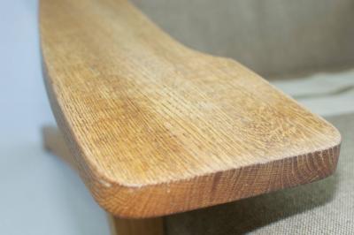 Hans Wegner Pair of Wide Arm Lounge Chairs by Hans Wegner