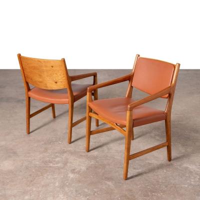 Hans Wegner Rare set of Hans J Wegner Armchairs from Magasin du Nord