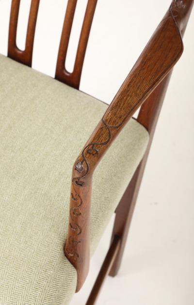 Hans Wegner Rare set of four early Hans Wegner dining chairs