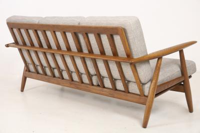 Hans Wegner Scandinavian Moderrn Three Place Cigar Sofa by Hans Wegner