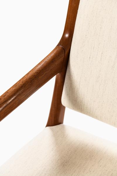 Hans Wegner Set of 12 Armchairs in Wool and Teak by Hans Wegner 1950s