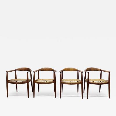 Hans Wegner Set of 4 Hans Wegner JH 501 Armchairs for Johannes Hansen