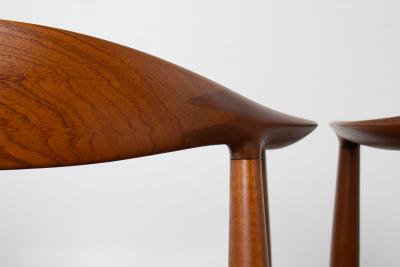 Hans Wegner Set of 4 Round Chairs by Hans J Wegner for Johannes Hansen