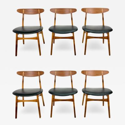 Hans Wegner Set of 6 Hans Wegner CH 30 Dining Chairs