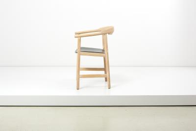 Hans Wegner Set of 6 Hans Wegner PP203 Chairs in Oak and Leather for PP M bler 1950s