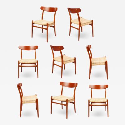 Hans Wegner Set of 8 Hans Wegner CH 23 Dining Chairs