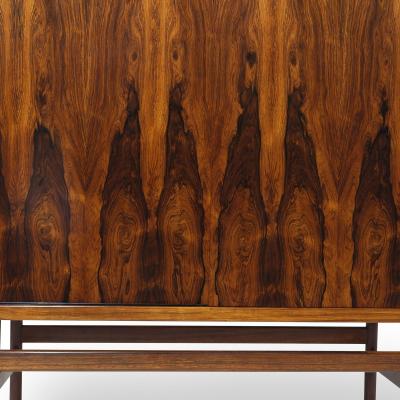 Hans Wegner Stunning Rosewood Cabinet with Book matched Grain