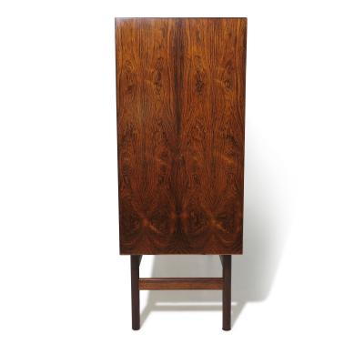 Hans Wegner Stunning Rosewood Cabinet with Book matched Grain