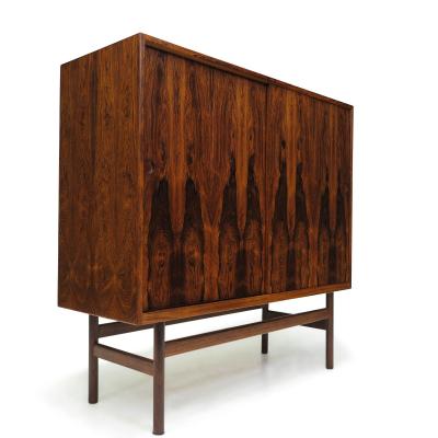 Hans Wegner Stunning Rosewood Cabinet with Book matched Grain
