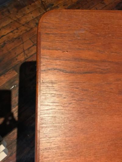 Hans Wegner T 54 important and large teak and oak dining or conference table by Hans Wegner