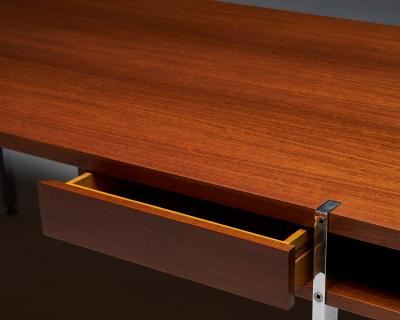 Hans Wegner Walnut and Steel Desk in the Manner of Hans J Wegner Denmark c 1960