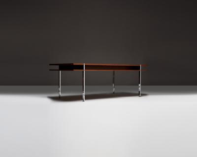 Hans Wegner Walnut and Steel Desk in the Manner of Hans J Wegner Denmark c 1960